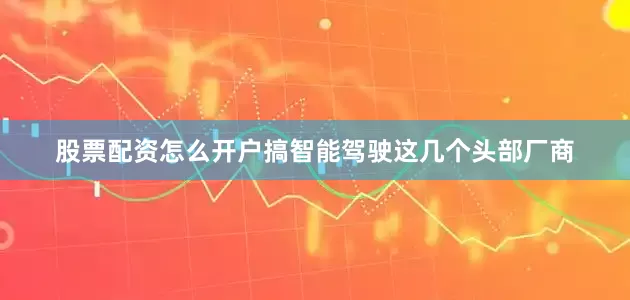 股票配资怎么开户搞智能驾驶这几个头部厂商
